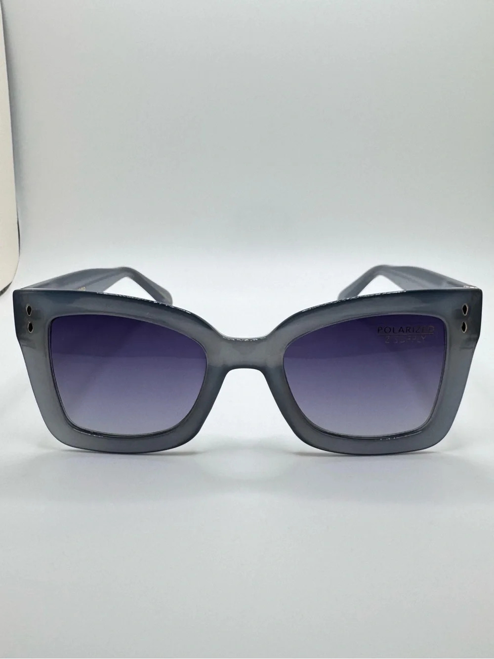 Z SUPPLY Women's Polarized Cat-Eye Sunglasses in Slate Gray NWT